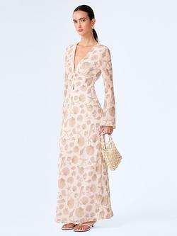 OMNES Marj Seashell Print Dress, Beige - view 2, Beige