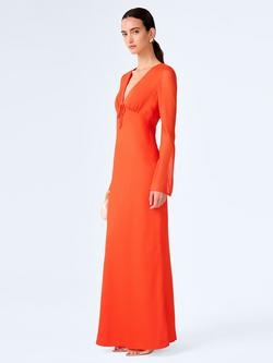 OMNES Marj Maxi Dress, Tangerine - view 2, Tangerine