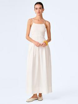 OMNES Paulina Cotton Poplin Dress, White