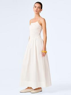 OMNES Paulina Cotton Poplin Dress - view 2, White