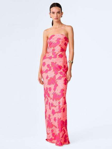OMNES Amdra Sleeveless Maxi Dress, Pink Sunset, Pink Sunset