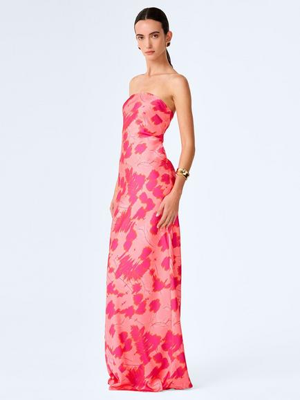 OMNES Amdra Sleeveless Maxi Dress, Pink Sunset - view 2, Pink Sunset