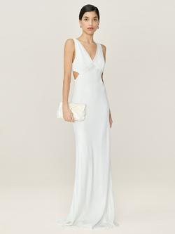 OMNES Celeste Chiffon Wedding Dress, Ivory, Ivory