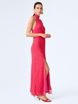 OMNES Elsie Halterneck Dress, Pink/Orange - view 2, Pink/Orange