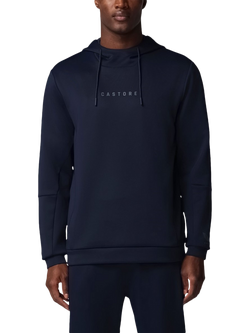 Castore Flex Long Sleeve Hoodie, Navy/Pewter