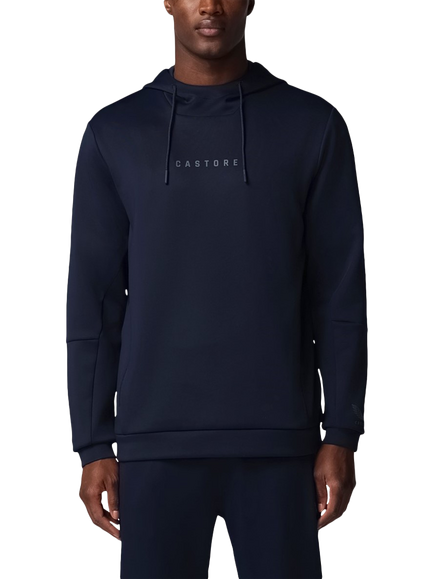 Castore Flex Long Sleeve Hoodie, Navy/Pewter