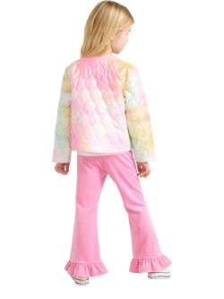 Lindex Kids' Quilted Zip-Front Jacket, Light Pink - view 2, Light Pink