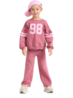 Lindex Kids' Joggers, Dusty Pink, Dusty Pink