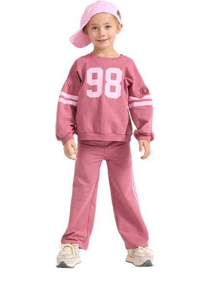 Lindex Kids' Joggers, Dusty Pink, Dusty Pink
