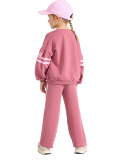 Lindex Kids' Joggers, Dusty Pink - view 2, Dusty Pink