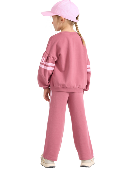 Lindex Kids' Joggers, Dusty Pink - view 2, Dusty Pink