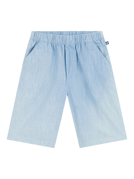 Petit Bateau Kids' Bermuda Shorts, Blue, Blue