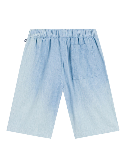 Petit Bateau Kids' Bermuda Shorts, Blue - view 2, Blue