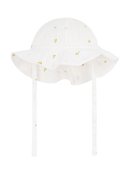 Petit Bateau Kids' Sun Hat, White, White