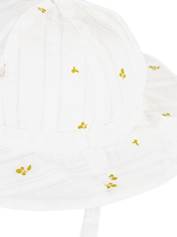 Petit Bateau Kids' Sun Hat, White - view 2, White