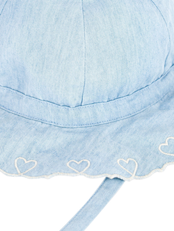 Petit Bateau Kids' Sun Hat, Blue - view 2, Blue