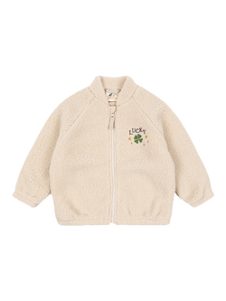 Konges Sløjd Kids' Jazz Lucky Teddy Jacket, Cream, Cream