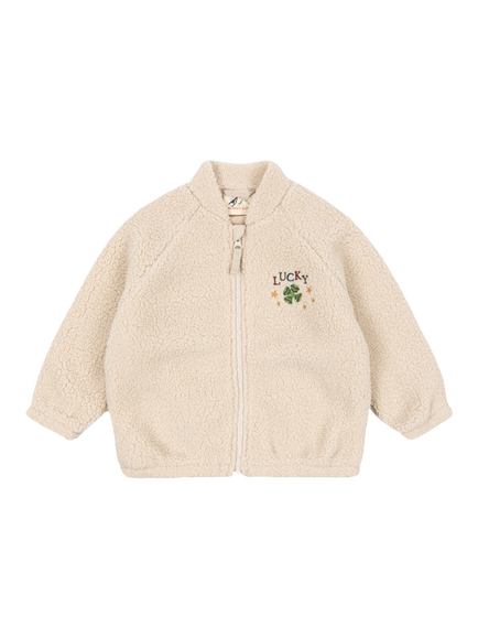 Konges Sløjd Kids' Jazz Lucky Teddy Jacket, Cream, Cream