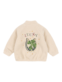 Konges Sløjd Kids' Jazz Lucky Teddy Jacket, Cream - view 2, Cream