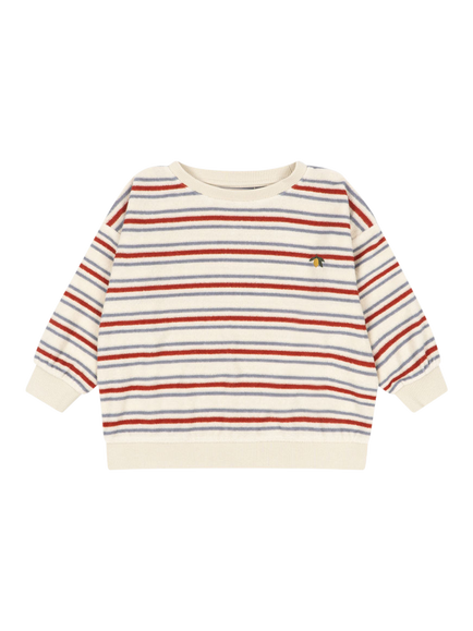 Konges Sløjd Kids' Itty Relaxed Crew Neck Sweatshirt, Stripe Winds, Stripe Winds