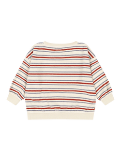 Konges Sløjd Kids' Itty Relaxed Crew Neck Sweatshirt, Stripe Winds - view 2, Stripe Winds