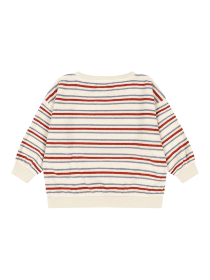 Konges Sløjd Kids' Itty Relaxed Crew Neck Sweatshirt, Stripe Winds - view 2, Stripe Winds