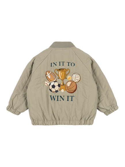 Konges Sløjd Kids' Juno Bomber Jacket, Khaki - view 2, Khaki
