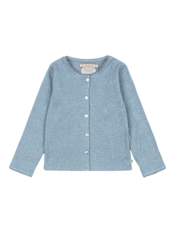 Konges Sløjd Kids' Roli Shimmer Cardigan, Blue, Blue