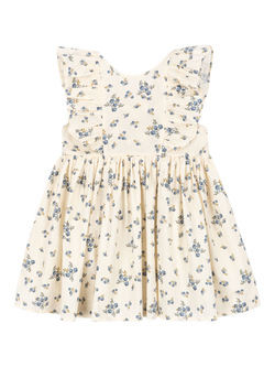 Konges Sløjd Kids' Cianna Floral Dress, Cream/Multi, Cream/Multi