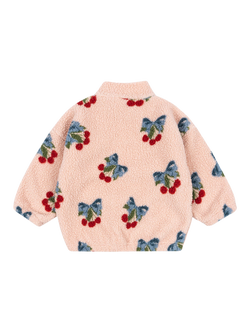 Konges Sløjd Kids' Jazz Teddy Soft Pile Jacket, Pink/Multi - view 2, Pink/Multi