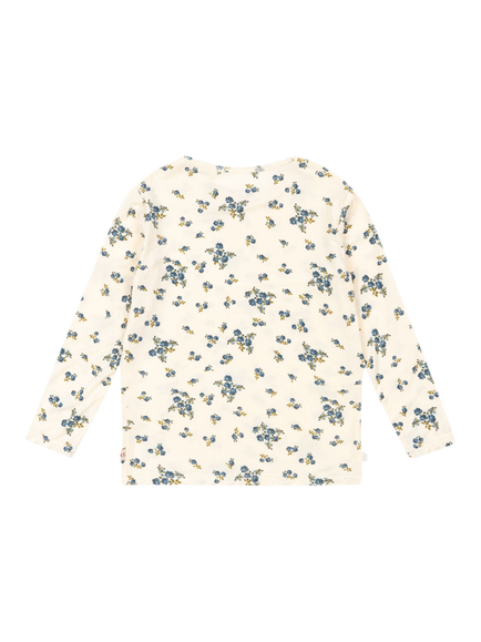 Konges Sløjd Kids' Mimmi Long Sleeve Floral Top, Cream - view 2, Cream