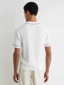 Reiss Rothwell Regular Fit Short Sleeve Polo Shirt, White - view 2, White