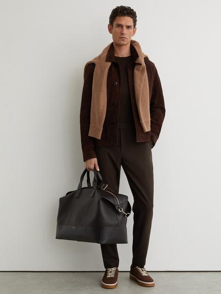 Reiss Found Slim Trousers, Brown