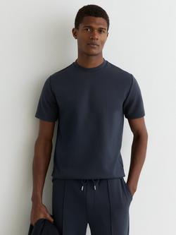 Reiss Bradley Crew Neck T-Shirt, Blue, Blue