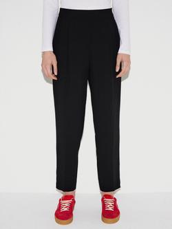 Jigsaw Stretch Split Hem Joggers, Black, Black