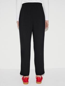 Jigsaw Stretch Split Hem Joggers, Black - view 2, Black