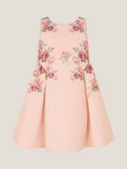 Monsoon Baby Molly Floral Sleeveless Scuba Dress, Multi, Multi