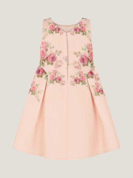 Monsoon Baby Molly Floral Sleeveless Scuba Dress, Multi - view 2, Multi
