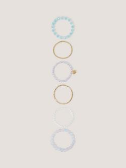 Monsoon Kids' Bracelet Set, Pack of 6, Multi, Multi