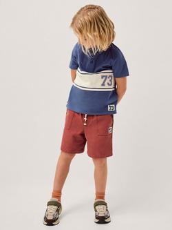 Monsoon Kids' Plain Cotton Pull On Shorts, Red