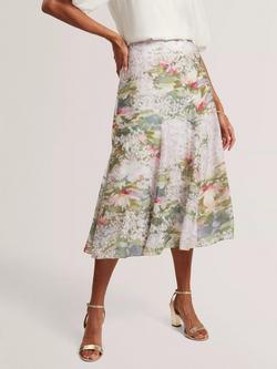 Ted Baker Layda Floral Print Midi Skirt, Multi - view 2, Multi