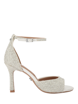 Carvela Corletta Embellished Heeled Sandals, White, White