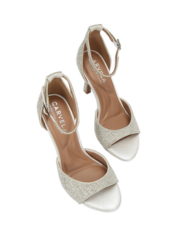 Carvela Corletta Embellished Heeled Sandals, White - view 2, White