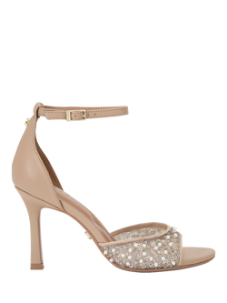 Carvela Corletta Embellished Heeled Sandals, Blush, Blush