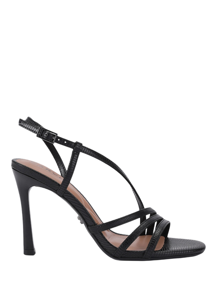 Carvela Paparazza Stiletto Heel Strappy Sandals, Black, Black