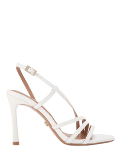 Carvela Paparazza Stiletto Heel Strappy Sandals, White, White