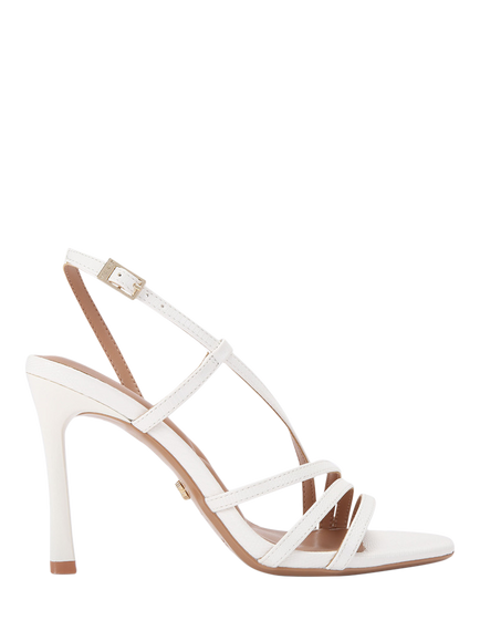 Carvela Paparazza Stiletto Heel Strappy Sandals, White, White