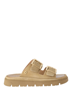 Carvela Pavilion Suede Double Strap Sandals, Natural Taupe, Natural Taupe
