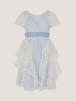 Monsoon Kids' Joanie Cancan Dress, Pale Blue