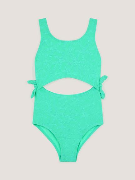 Monsoon Kids' Starfish Swimsuit, Green, Green